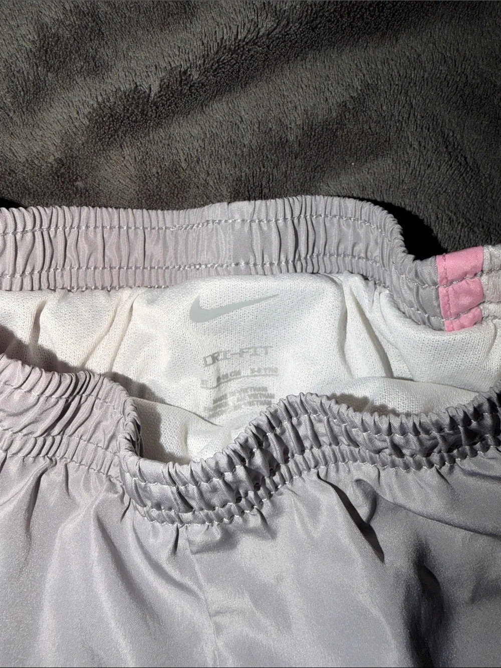 Nike Girls' Hot Pink, Gray and Aqua Trim Athletic Shorts 3-Pack